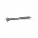 Vis inox A4 pour bois dur Tête fraisée bombée Six Lobes Double Filet-Autoperforante-5x50
